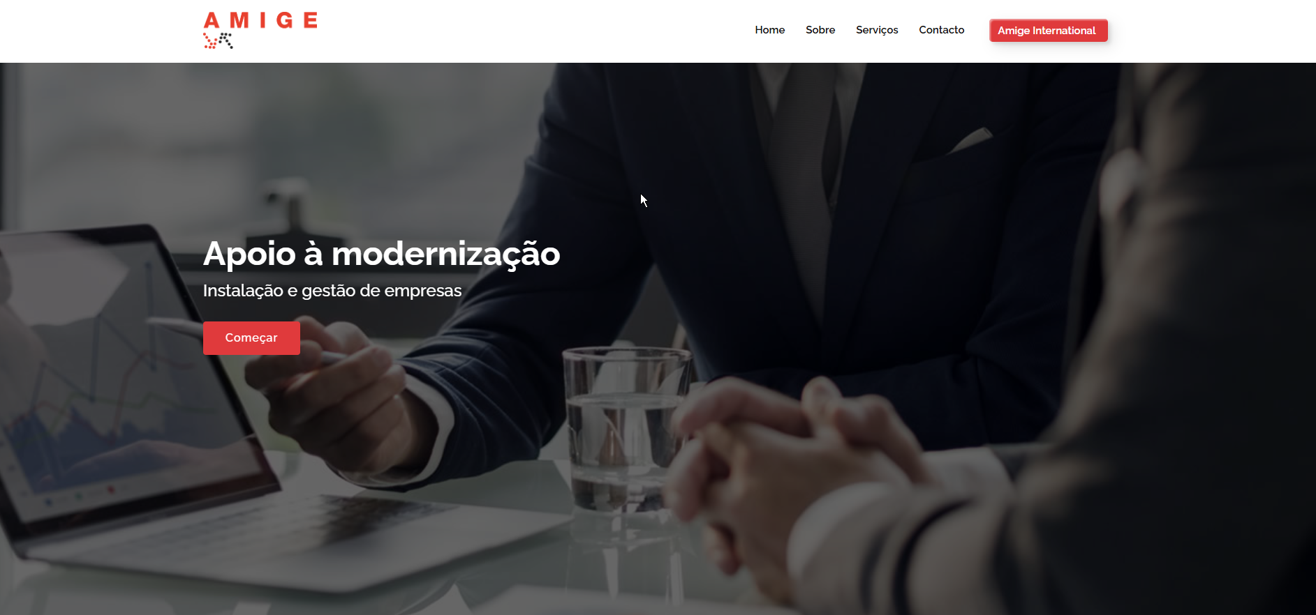 Website corporativo da Amige